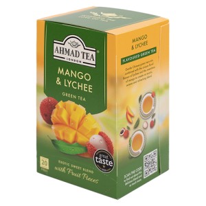 AHMAD TEA Зелен чай с манго и личи 20 бр.